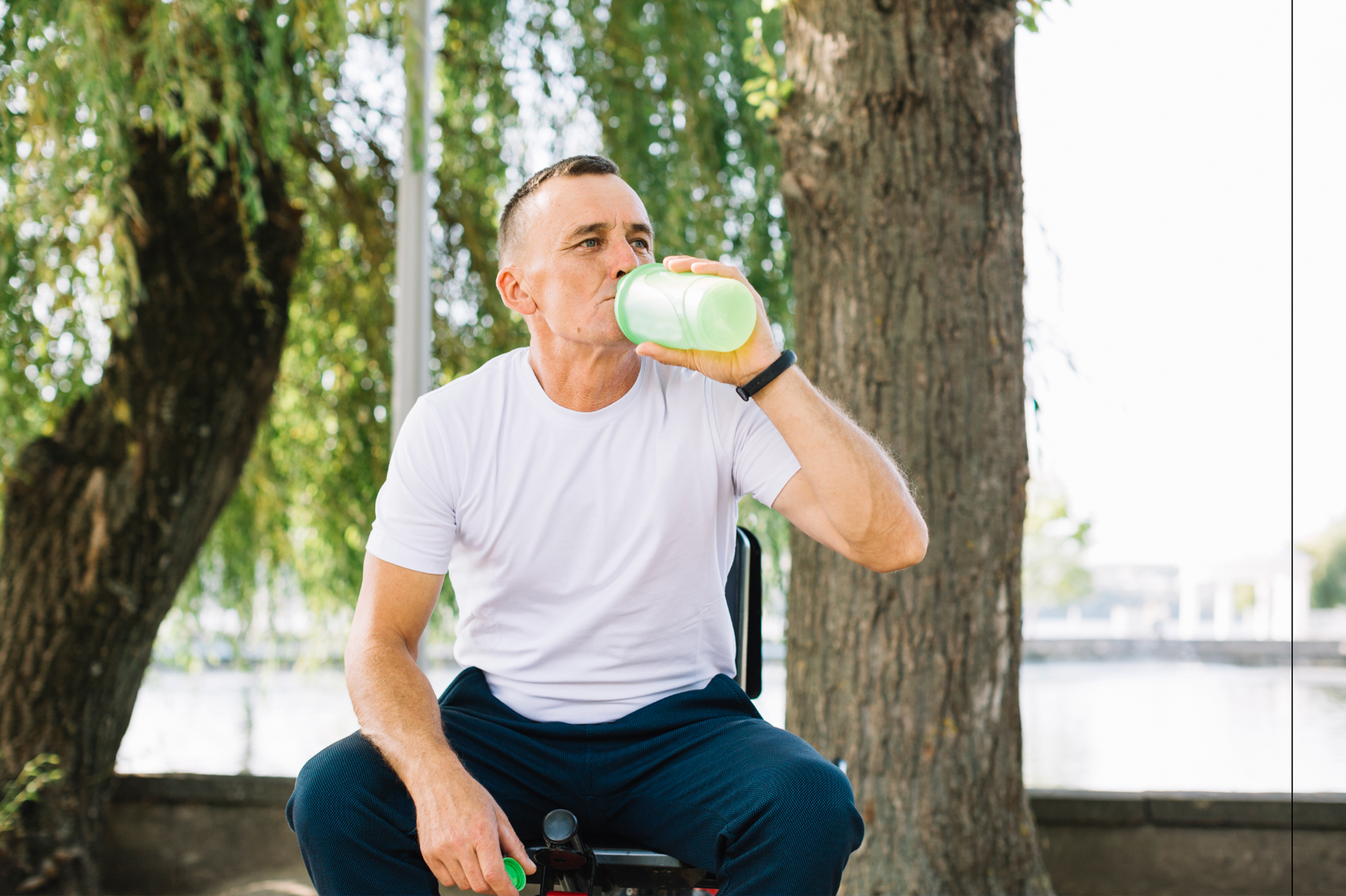 Atleta en posición de inicio